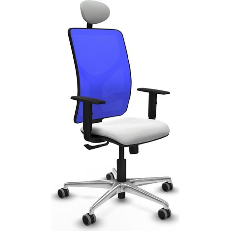 Silla ergonómica piqueras y crespo Motilla azul aluminio (1/2)