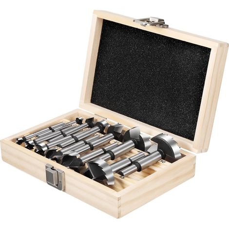 12 Pièces Meche a Faconner Bois, 10-50mm Foret Forstner Mèches à Bois Forstner à Tige Ronde Foret 10/12/15/18/20/22/25/30/35/40/45/50mm (1/5)