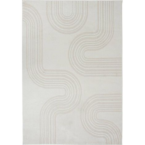 Tappeto anoai bianco effetto lana 150x100cm - Atmosphera créateur d'intérieur