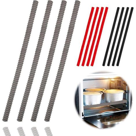 Protezioni per griglie da forno - Materiale in silicone resistente al calore - Previene bruciature e danni - Accessorio da cucina lungo 35 cm (grigio)