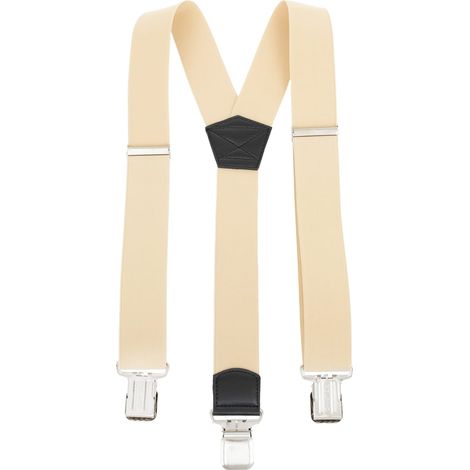 Bretelle robuste e larghe 4 cm Topgal Y lisce color ecru
