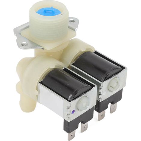 Válvula magnética de entrada de agua de doble cabezal para lavadora Samsung FPS180A 220-240V -Crezuo