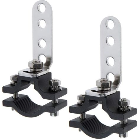 Staffa di montaggio universale per fari da lavoro da 22-32 mm, staffa per faro moto, staffe di montaggio per luce forcella anteriore (2 pezzi)