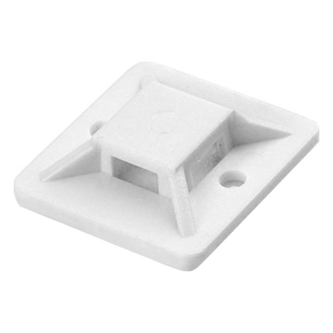 Support de serre-câble orno or-ae-13202/10 auto-adhésif 30x30 mm