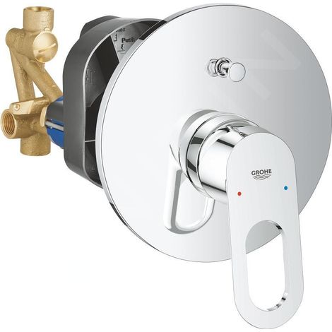 Grohe BauLoop - Mitigeur de baignoire encastré, chrome 29081000 (1/4)