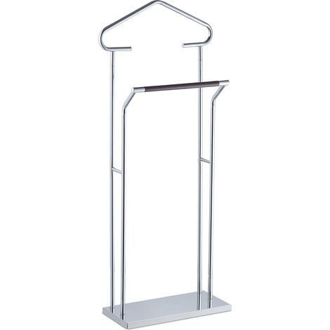 Servo muto estetico in metallo cromato 40 x 30 x 130 cm per vestiti senza pieghe in metallo lucido 130008437