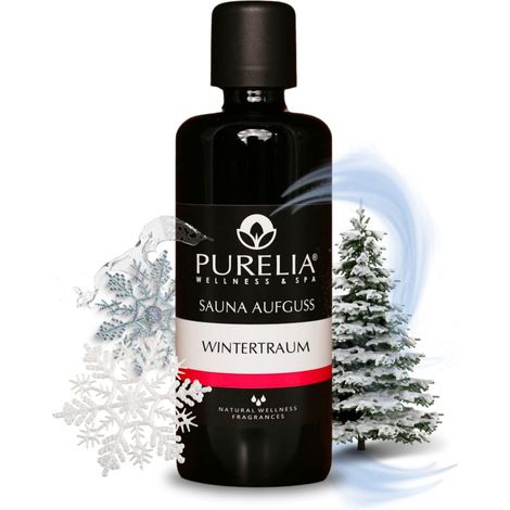 PURELIA Saunaaufguss Konzentrat Wintertraum 100 ml natürlicher Sauna-aufguss - reine ätherische Öle (1/5)