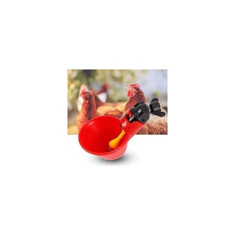 5 Pcs Breuvoir de Poulet en Abreuvoir Poules Chick Drinker Tasses Automatiques Chicken Acier Inoxydable Eau Côté Horizontal Mamelons Poulet Volaille Lapin Buveur (Bol à Eau à vis Fixe) (1/3)