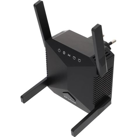 Répéteur Latérale 300 WiFi Mbps 4 en Antennes, Amplificateur de Signal sans Fil Dissipateur de Chaleur Abs Ventilation pour Maison (1/5)
