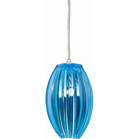 Lampada a sospensione Candellux Abuko Ø18 blu cromo (1/2)