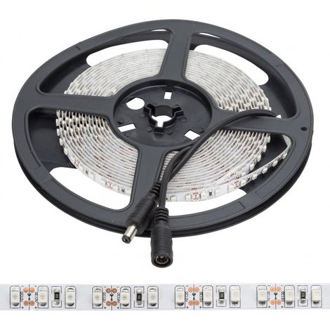 Tira de 600 LEDs 48W 2.400Lm CRI85 6000ºK SMD3528 12VDC x5M 40.000H  [PL219005W]