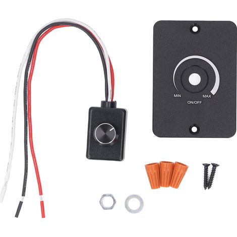 Variateur 12V facile à installer, bouton rotatif de lumière LED pour camping-car halogène à incandescence (1/5)