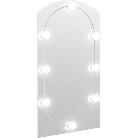 Maison Exclusive - Espejo con luces LED vidrio arco 90x45 cm (1/5)