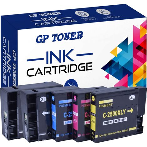5x Tinte für Canon C2500XL CMYKK GP (1/5)