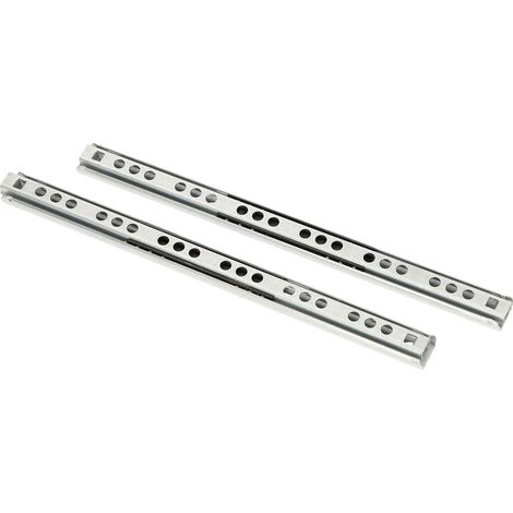 2 pièces, coulisses silencieuses, glissières de tiroir, glissières télescopiques à billes avec amortissement (214 mm) (1/5)