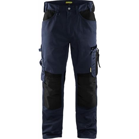 Pantalones de trabajo Blaklader 1556 Craftsman sin bolsillos flotantes - 48 (EU) - Blu marino scuro