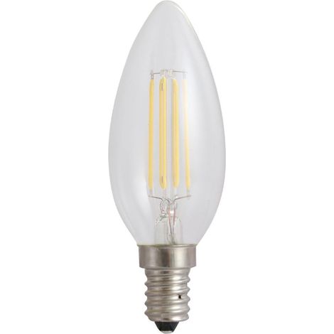 Bombilla LED tipo vela COG WW transparente WOJ+13874, 2700K, 4W (1/2)