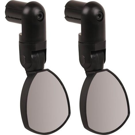 Pack Spin 25 - Pack de Deux Rétroviseur Vélo - Rétroviseur de Guidon pour Vélo de Route - Noir - 2 x 57 g - Fabriqués en France (1/3)