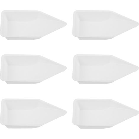 10 Stück Kunststoff-Wiegeplatten, Wiegeschiffchen, Wiegeschalen, Laborbedarf-17.5X11CM-White (1/2)