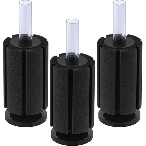 Filtre Éponge Biologique pour Aquarium Silencieux - Filtre à Mousse pour Alevins Betta, Crevettes et Petits Poissons - Lot de 3 (1/5)