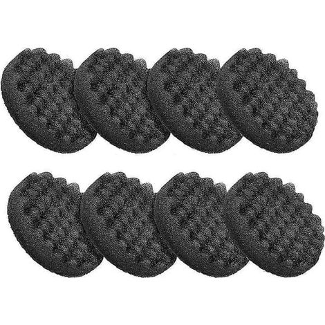 Ecleanfy - Lot de 8 mousses filtrantes pour filtres externes Fluval FX4, FX5 et FX6 (noires) pour aquariums (1/5)