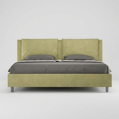 Antea Modernes Design Container Bett 200x200  Farbe: Dunkel Grün - Version: Mit Behälter