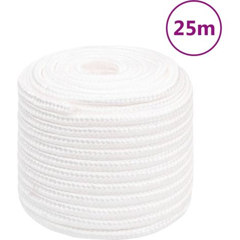 Corde de bateau, Corde de Cordage pour Randonnée Camping Blanc complet 18 mm 25 m Polypropylène ASD45214 (1/5)