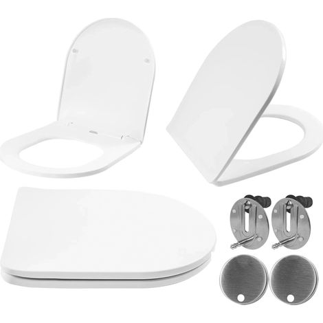 REA LANGSAM SCHLIESSENDER WC-SITZ UF DUROPLAST FLAT WHITE (1/5)