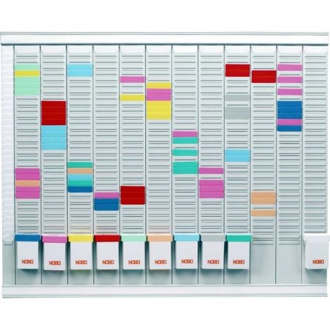 Nobo 12 Month T-Card Kit lavagna per pianificazione Anno (1/4)
