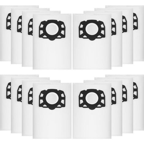 16Pièces Sacs AspirateurPour Kärcher WD4 WD5 WD6 WD5 P WD6 P MV4 MV5 MV6, sacs filtrants en non-tissé 487,sacs filtrants pour aspirateur humide et sec,Pour Kärcher 2.863-006.0 (1/5)