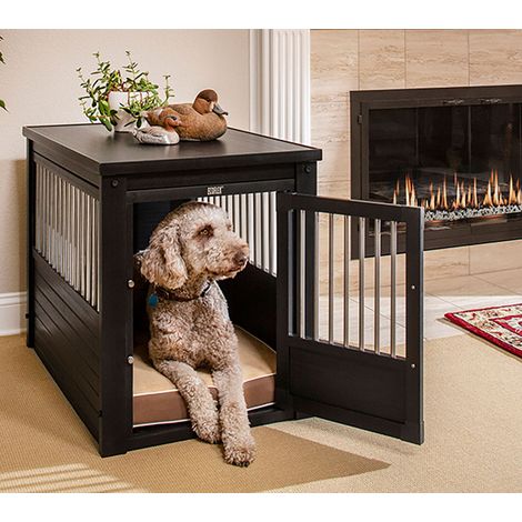 Jaula para Perros Confort Modelo Arkansas - Perrera de Interior - Cuatro Colores y Tres tamaños a Elegir (Negro, L (91,2X60,2X71,1cm)) (1/2)