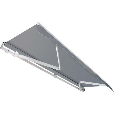 Toboli Toldo articulado 3x2,5m antracita toldo sol montaje a pared toldo de balcón protección UV