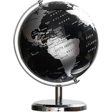 Globe terrestre avec carte des constellations, décoration de table (noir) (1/5)