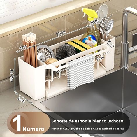 Küchenorganizer für Wasserhahn und Toilettenbürste, Schwamm- und Putzlappenhalter, Abtropfgestelle für Bad und Küche (1/5)