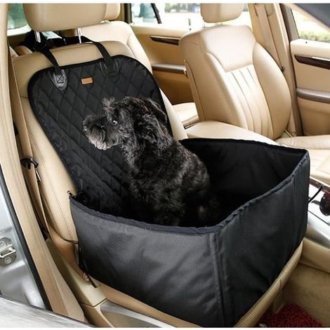 Panier Chien Voiture, Housse de Protection Auto Chien Antidérapant Imperméable 454558cm Noir (1/2)