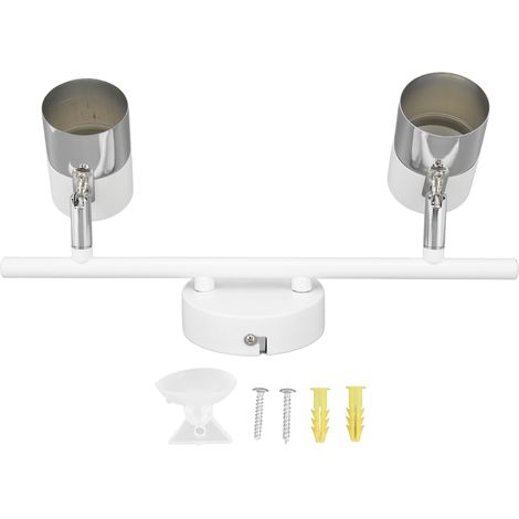 d éclairage sur rail à 2 spots longueur 34 5 cm 13 6 po