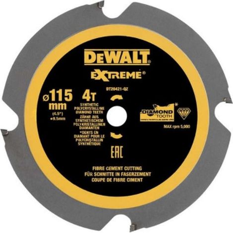 DeWALT - Lama da sega 115x9,5 mm, 4 denti DT20421