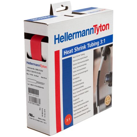 Tubos termorretráctiles HellermannTyton his-3-12/4 flexible protección fuego