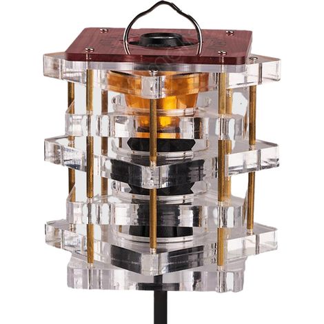 Abat - jour de lanterne de camping - jour de lampe de poche en acrylique - (1/5)