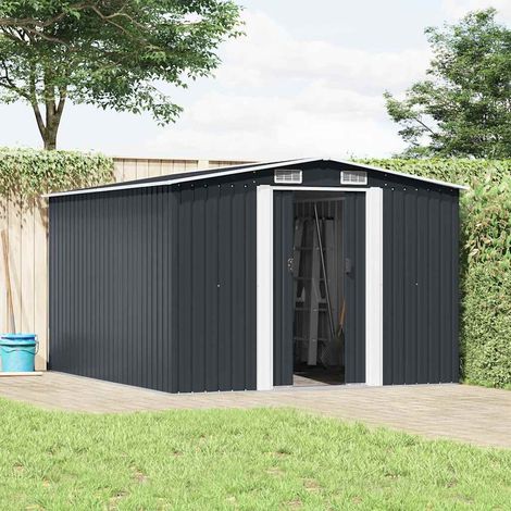 Maison Exclusive - Caseta de jardín metal antracita 257x298x178 c (1/5)