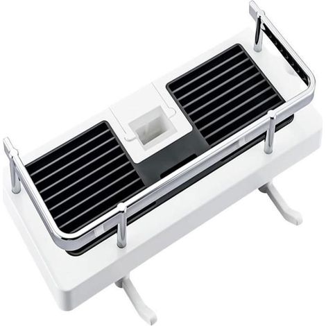 MTEvoTX Étagère Douche Sans Percage Porte Savon Douche Support pour Rangement et Organisation de la Salle de Bain avec 2 Crochets (1/5)