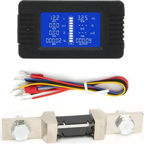 PZEM-015 Multifunktions-Batterietester: Stromstärke, Spannung, Leistung, Energieverbrauch und Kapazität, mit 200-A-Shunt