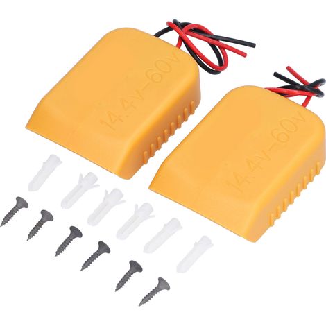 Adaptateur secteur pour batterie avec connecteur de montage et câble de calibre 14, matériel électrique pour bricolage, 14,4-60 V (1/5)