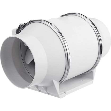 Ventilateur de plafond de ventilation d'air de RV 4 Pouces Ventilateur D'extraction Mur Fenêtre Montable Toilettes Cuisine Salle De Bain Maison Silencieux En Ligne Tuyau Conduit Ventilateur Ventiler N (1/5)
