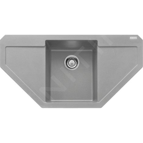 Franke Maris - Évier en fragranit MRG 612 E, 960x500 mm, pierre gris 114.0250.572 (1/3)