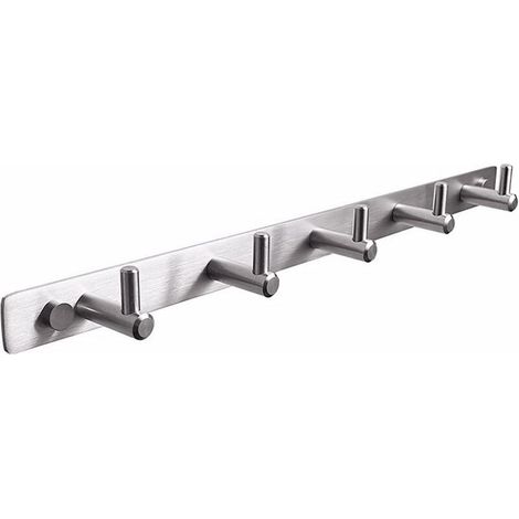 5 Wandhaken für Bademantel, Handtuch, Badezimmer, WC, Kleiderbügel, Kleidung, Mantel, Geschirrtuchhalter aus Edelstahl