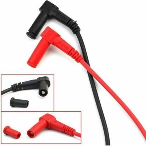 Cable De Test - Multimetre Numerique 1000 V 20 A - CAT III - Pour Mesures Electriques - 1 Jeu (1/4)
