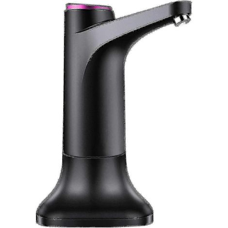 Pompe à eau électrique portable avec base USB, distributeur d'eau automatique pour bouteilles et seaux - Noir (1/5)