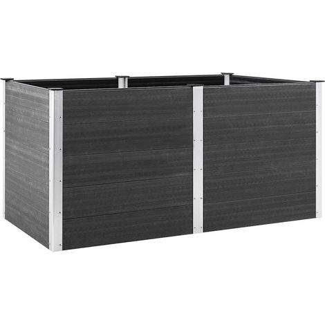 Maison Exclusive - Fioriera Rialzata da Giardino 200x100x91 cm in WPC Grigio