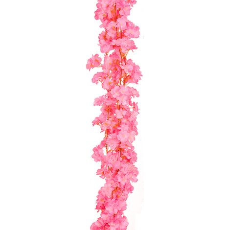 Guirlande Fleur De Cerisier - 3 Pièces - Branches Artificielles Avec Fils Métalliques Souples - Décoration Mariage Chambre Fête Printemps (1/5)